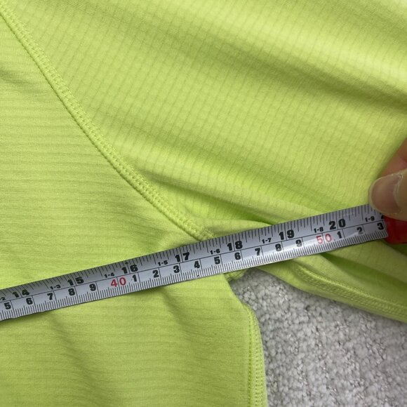 Eddie Bauer Lime Green Activator Grid Thermal Mid Layer Outdoors Women L hike - Picture 6 of 13